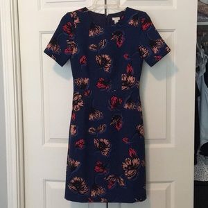 J. Crew floral print dress, 00 NWT